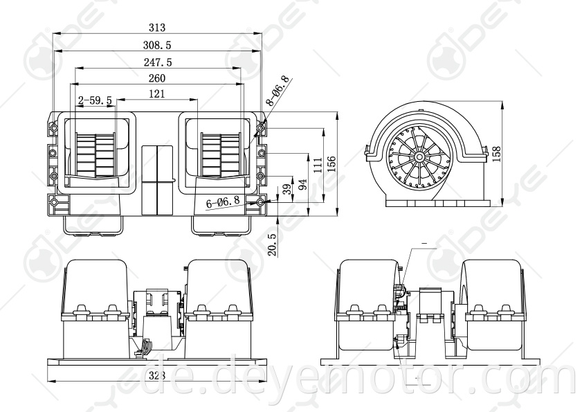 7421396111 740097N 182 9384 21396111 4045621464516 8EW 351 044-641 Gebläsemotor für RENAULT MASTER NISSAN INTERSTAR